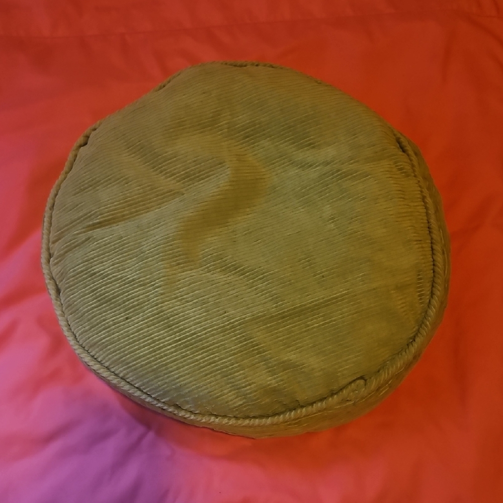 Olive Green Corduroy Floor Cushion